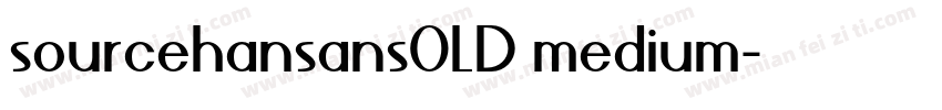 sourcehansansOLD medium字体转换